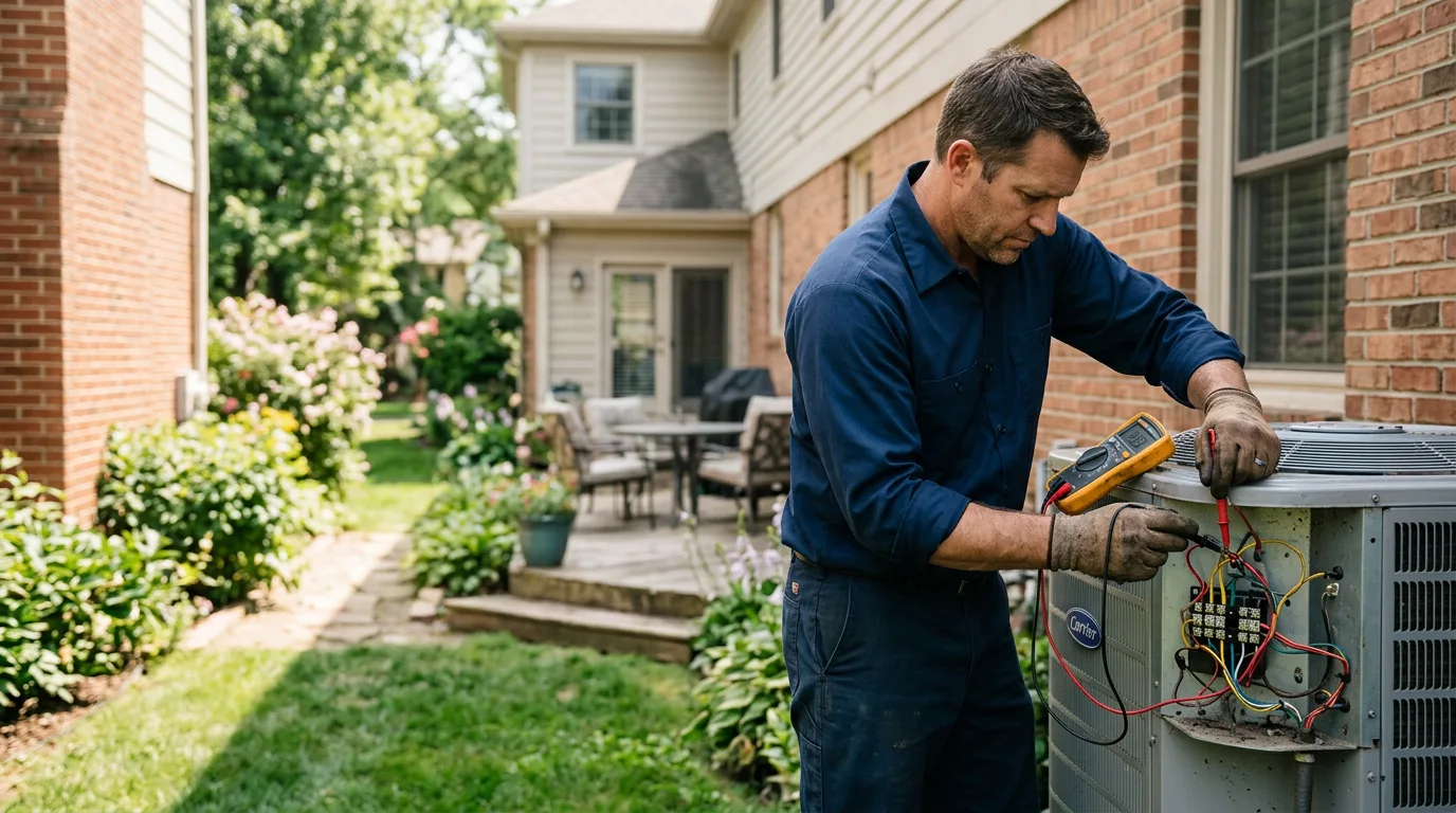 HVAC technician working near Glenwood, IL